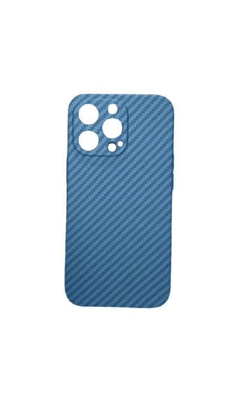 Накладка для iPhone 13 Pro 6.1" Luxo силикон под карбон голубой