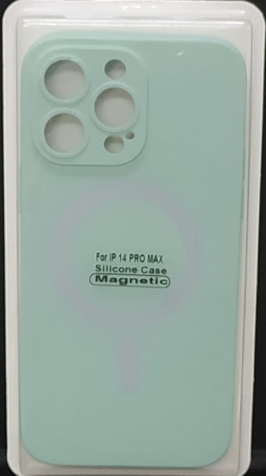 Накладка для iPhone 14 Pro Max 6.7" Magsafe силикон бирюзовая