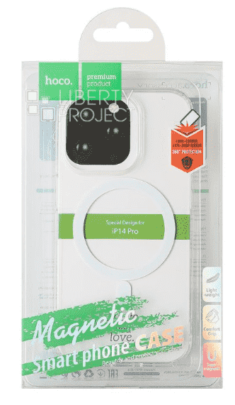 Чехол для iPhone 14 Pro 6.1" Hoco Magnetic case силиконовый прозрачный