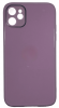 Чехол-накладка для iPhone 11 силикон (стеклянная крышка) сиреневая