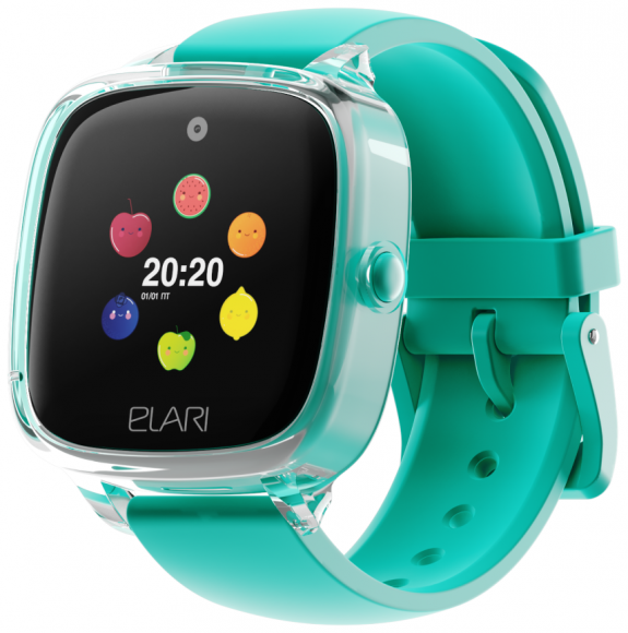 Детские часы Elari KidPhone Fresh (KP-F) 1.3"/240x240/480mAh/72ч/Micro-SIM/2G/BT3.0/0.3Мп зеленые