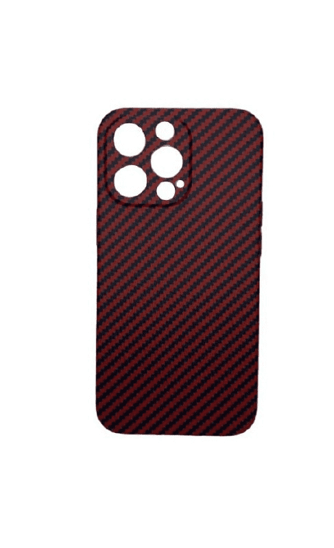 Накладка для iPhone 13 Pro 6.1" Luxo силикон под карбон красный