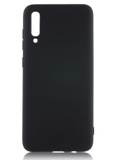 Чехол-накладка для Samsung Galaxy A70 силикон матовый чёрный