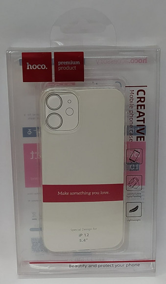 Накладка для iPhone 12 mini 5.4" Hoco Light силикон прозрачный