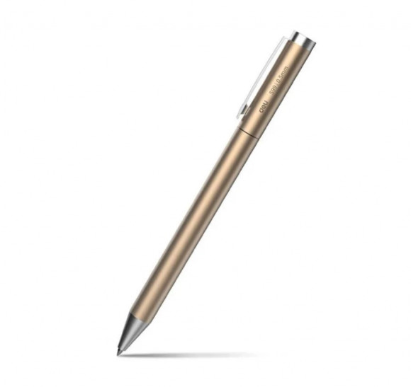 Шариковая ручка Xiaomi Deli металлическая S99 золотая (черные чернила)
