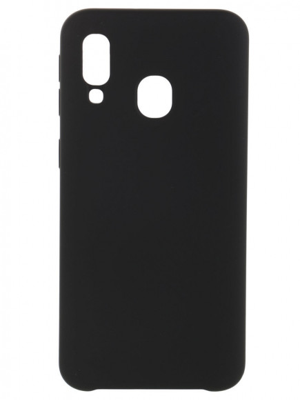 Чехол-накладка для Samsung Galaxy A40 силикон матовый чёрный