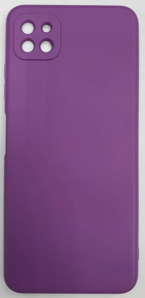 Накладка для Samsung Galaxy A22S Silicone cover без логотипа сиреневая