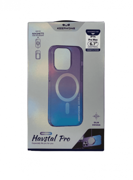 Накладка для iPhone 14 Pro Max Keephone Magsafe матовый пурпурный