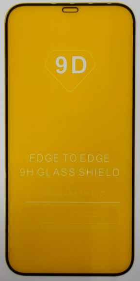 Защитное стекло для iPhone 12 Pro Max 6.7" 9D чёрное