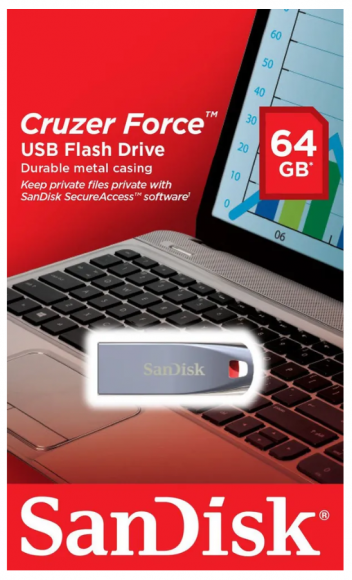USB флеш накопитель SanDisk CZ71 Cruzer Force 64GB (SDCZ71-064G-B35)