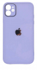 Чехол-накладка для iPhone 11 силикон (стеклянная крышка) лаванда