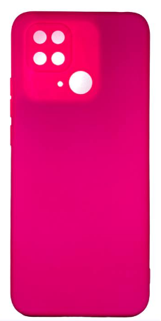 Накладка для Xiaomi Redmi 10C Silicone cover без логотипа розовая