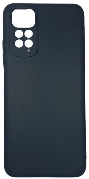 Чехол-накладка для Xiaomi Redmi Note 11 4G силикон матовый чёрный