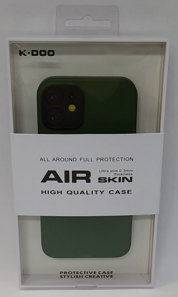 Накладка для iPhone 12 mini 5.4" K-Doo Air Skin силикон зеленая