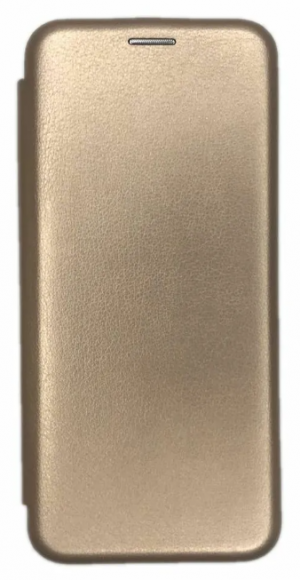 Чехол-книжка Xiaomi redmi 12C Fashion Case кожаная боковая золотая