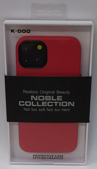 Накладка для iPhone 13 K-Doo Noble кожаная красная