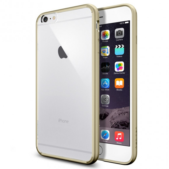 Чехол Spigen для iPhone 6s 5.5" Ultra Hybrid, шампань (PET) (SGP10895)