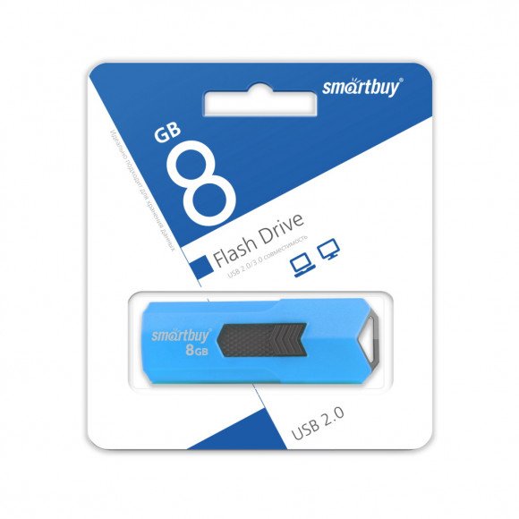 USB флеш накопитель Smartbuy 8GB STREAM Blue (SB8GBST-B)
