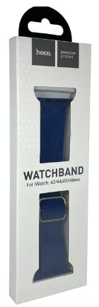 Сменный браслет тканевый Hoco WA05 для Apple Watch 42-44-45-49мм синии