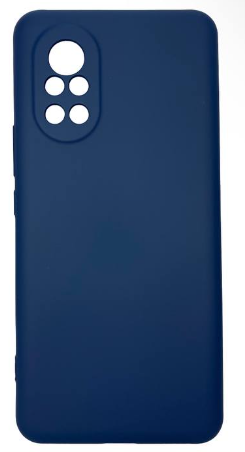 Накладка для Huawei Nova 8 Silicone cover без логотипа темно-синяя