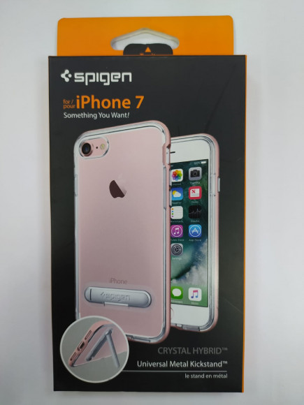 Чехол Spigen для iPhone 7 Crystal Hybrid, розовое золото (042CS20461)