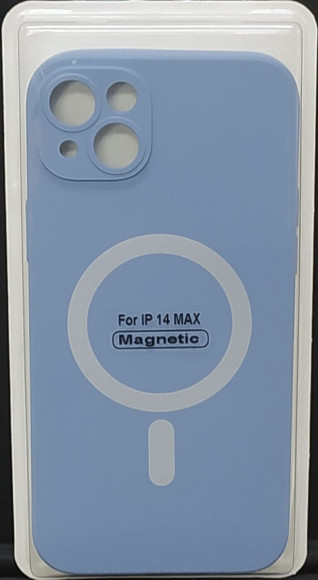 Накладка для iPhone 14 Max 6.7" Magsafe силикон лаванда