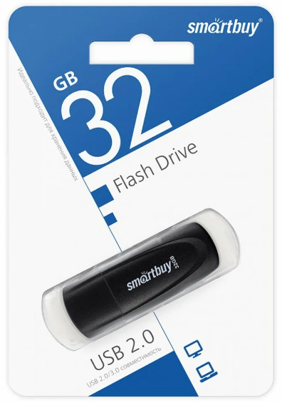 USB флеш накопитель Smartbuy 32GB Scout (SB032GB2SCK) черный
