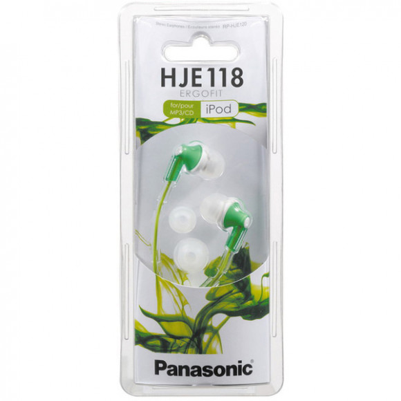 Стереонаушники Panasonic RP-HJE118GUG зеленый
