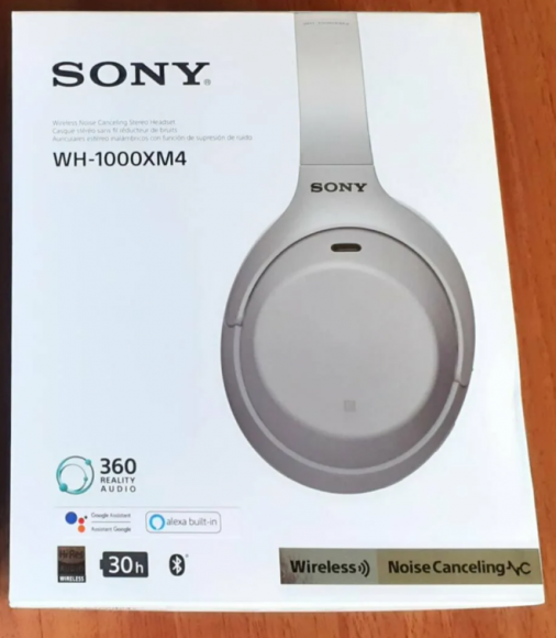 Беспроводные наушники Sony WH-1000XM4 серебряный