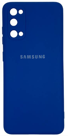 Накладка для Samsung Galaxy S20 Silicone cover синяя