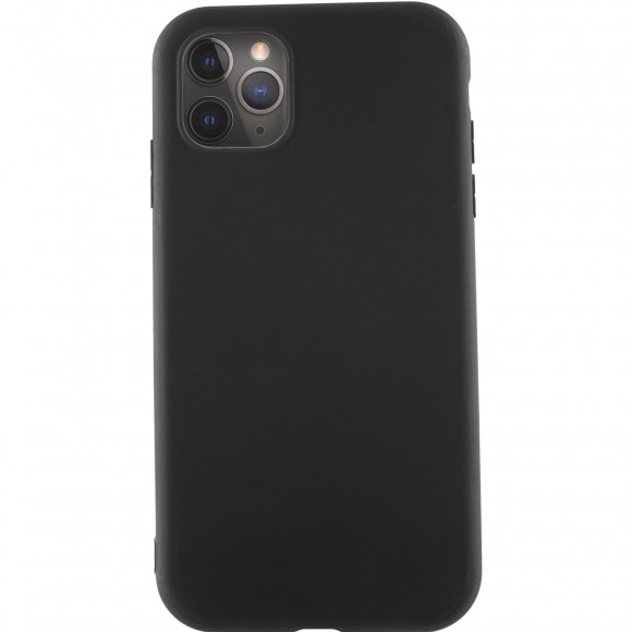 Чехол-накладка для iPhone 11 Pro Max силикон матовый чёрный