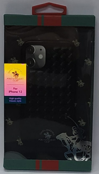 Накладка для iPhone 12 mini 5.4" SANTA BARBARA кожа в ассортименте