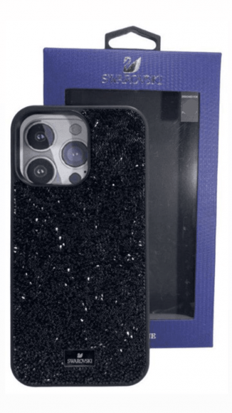 Накладка для iPhone 12 Pro Max 6.7" Swarovski черный