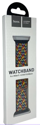 Сменный браслет тканевый Hoco WA05 для Apple Watch 42-44-45-49мм с узорами вид1