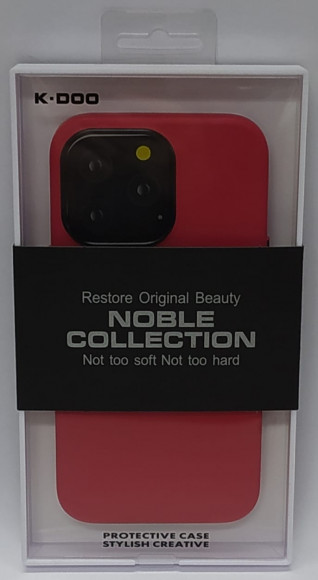 Накладка для iPhone 13 Pro K-Doo Noble кожаная красная