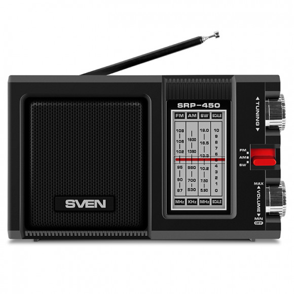 Портативный радиоприемник Sven SRP-450 черый