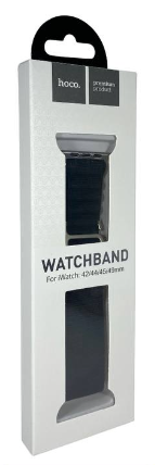 Сменный браслет тканевый Hoco WA13 для Apple Watch 42-44-45-49мм чёрный
