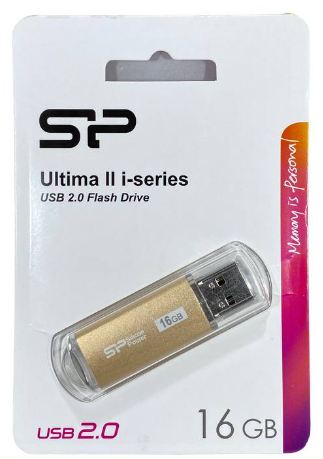 USB накопитель Silicon Power 16GB Ultima II - I Series Champagne