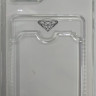 Чехол-накладка силикон тонкий с карманом под карту iPhone 12 Pro 6.1" прозрачная
