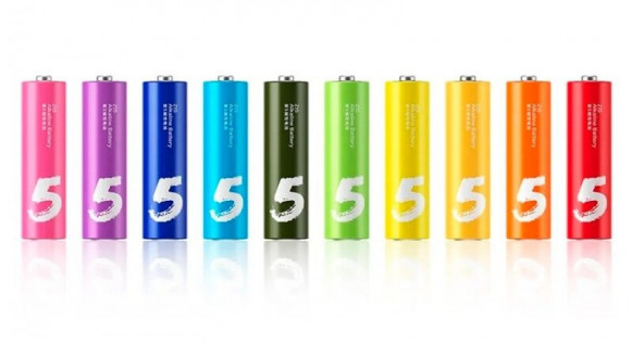 Алкалиновые батарейки Xiaomi AA LR6 (10шт) (NQD4000RT) разноцветные