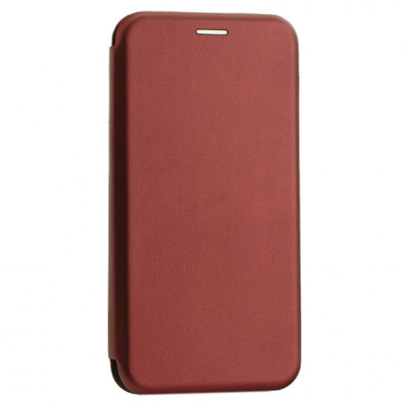 Чехол-книжка Xiaomi redmi Note 9S/9 Pro Fashion Case кожаная боковая бордовая