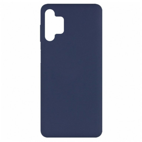 Накладка для Samsung Galaxy A32 Silicone cover темно-синяя