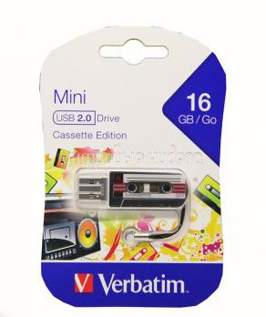 USB флеш накопитель Verbatim 16GB Cassette Edition Black