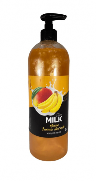 Жидкое мыло VitaMilk (манго банан и молоко) 1000мл