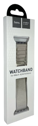 Сменный браслет тканевый Hoco WA13 для Apple Watch 42-44-45-49мм бежевый