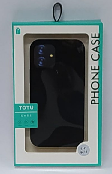 Накладка для iPhone 12 mini 5.4" TOTU Orl под кожу черная
