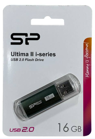 USB накопитель Silicon Power 16GB Ultima II - I Series Navy Green