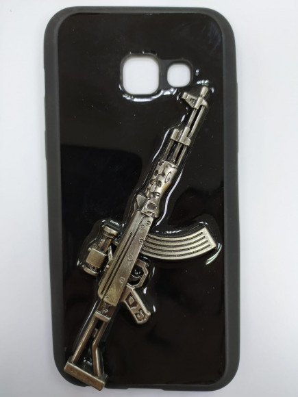 Накладка для Samsung Galaxy A3 (2016) силикон с оружием