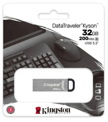 3.0/3.2 USB флеш накопитель Kingston DataTraveler Kyson 32GB (DTKN/32GB) металлическии