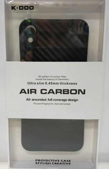 Накладка для iPhone X/XS K-Doo Air Carbon черная